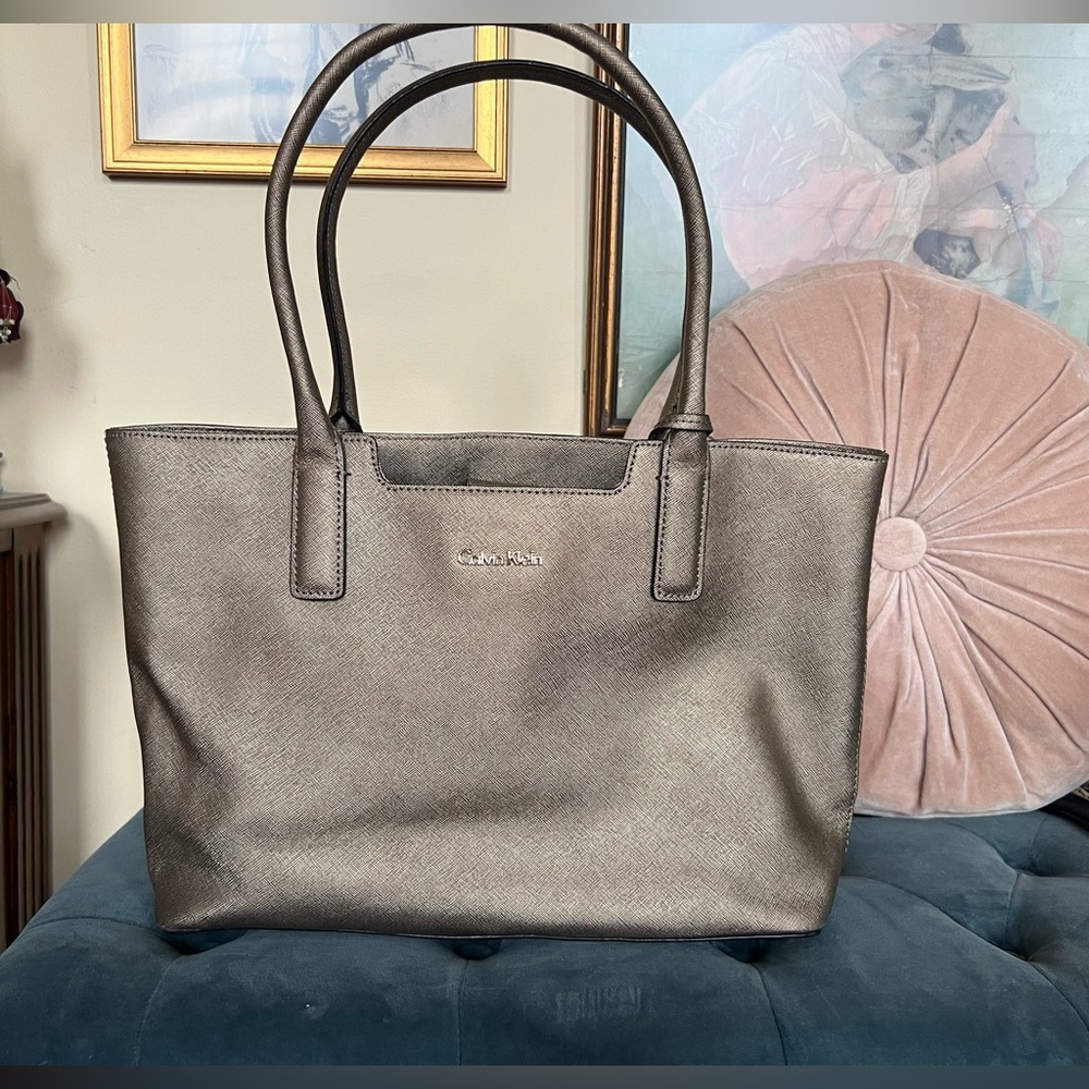Gold Calvin Klein Tote